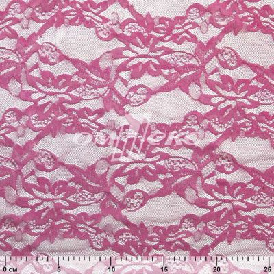Кружевное полотно стрейч XD-WINE, 100 гр/м2, шир.150см, цвет розовый - купить в Мурманске. Цена 1 869.99 руб.