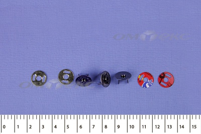 Кнопки магнитные МКМ-02, диам. 18 мм, чёрный никель - купить в Мурманске. Цена: 14.49 руб.