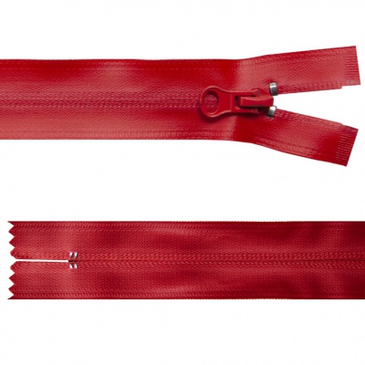 Молния водонепроницаемая PVC Т-7, 20 см, неразъемная, цвет (820)-красный - купить в Мурманске. Цена: 21.56 руб.