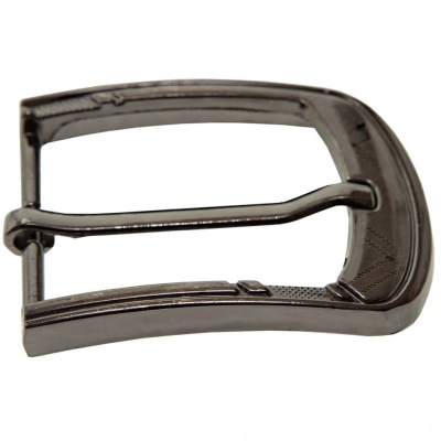 Пряжка металлическая для мужского ремня SC035#3 (шир.ремня 40 мм), цв.-тем.никель - купить в Мурманске. Цена: 43.93 руб.