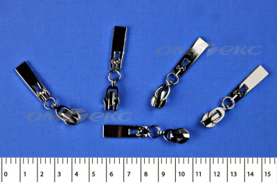 Слайдер декоративный, металлический №1/спираль Т7/никель - купить в Мурманске. Цена: 6.29 руб.
