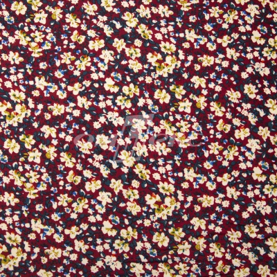 Плательная ткань "Софи" 5.1, 75 гр/м2, шир.150 см, принт растительный - купить в Мурманске. Цена 243.96 руб.