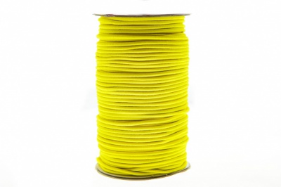 0370-1301-Шнур эластичный 3 мм, (уп.100+/-1м), цв.110 - желтый - купить в Мурманске. Цена: 464.31 руб.