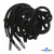 Шнурки #107-05, круглые 130 см, декор.наконечник, цв.чёрный - купить в Мурманске. Цена: 22.56 руб.