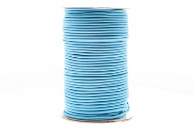 0370-1301-Шнур эластичный 3 мм, (уп.100+/-1м), цв.168 - голубой - купить в Мурманске. Цена: 459.62 руб.