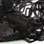Трикотажное полотно с пайетками, шир.130 см, #311-бахрома чёрная - купить в Мурманске. Цена 1 183.35 руб.