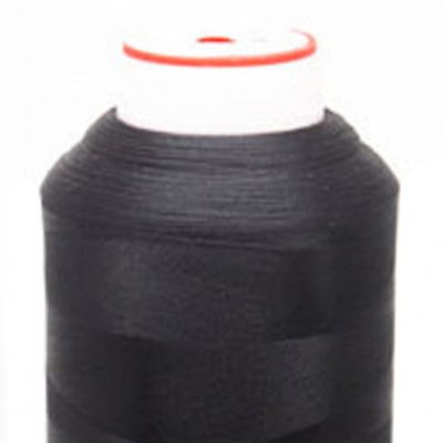 Нитки текстурированные некручёные, намот. 5 000 м, цвет чёрный - купить в Мурманске. Цена: 70.43 руб.