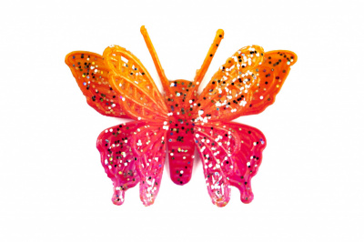 Бабочка декоративная пластиковая #10 - купить в Мурманске. Цена: 7.09 руб.