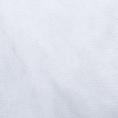 Трикотажное полотно Тюль Кристалл, 100% полиэфир, 16-01/белый, 15гр/м2, шир.160см. - купить в Мурманске. Цена 129.70 руб.