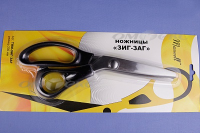 Ножницы ЗИГ-ЗАГ "MAXWELL" 230 мм - купить в Мурманске. Цена: 1 041.25 руб.