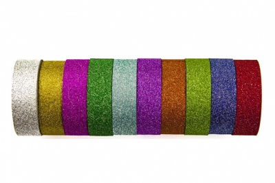 Тейп лента для оформления и флористики (уп.5+/-0,2 м)-цветная - купить в Мурманске. Цена: 9.48 руб.