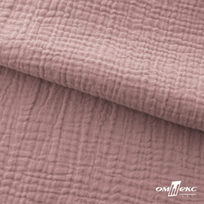 Ткань Муслин, 100% хлопок, 125 гр/м2, шир. 135 см   Цв. Пудра Розовый   - купить в Мурманске. Цена 388.08 руб.