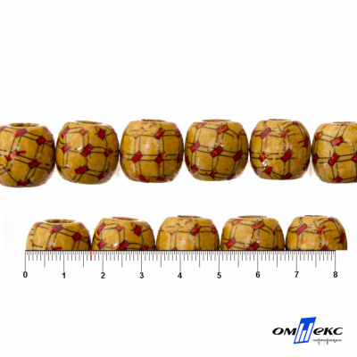 0189-Бусины деревянные "ОмТекс", 17 мм, упак.50+/-3шт - купить в Мурманске. Цена: 83.66 руб.