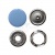Кнопка рубашечная (закрытая) 9,5мм - эмаль, цв.182 - св.голубой - купить в Мурманске. Цена: 5.74 руб.