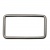 Рамка металлическая прямоугольная, 40 х 15 мм- тём.никель - купить в Мурманске. Цена: 4.60 руб.