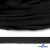Шнур плетеный d-8 мм плоский, 70% хлопок 30% полиэстер, уп.85+/-1 м, цв.- чёрный - купить в Мурманске. Цена: 735 руб.