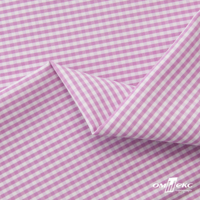 Ткань сорочечная Клетка Виши, 115 г/м2, 58% пэ,42% хл, шир.150 см, цв.1-розовый, (арт.111) - купить в Мурманске. Цена 306.69 руб.