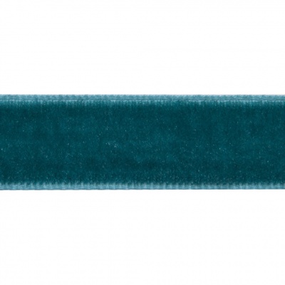 Лента бархатная нейлон, шир.12 мм, (упак. 45,7м), цв.65-изумруд - купить в Мурманске. Цена: 392 руб.