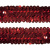 Тесьма с пайетками 3, шир. 30 мм/уп. 25+/-1 м, цвет красный - купить в Мурманске. Цена: 1 087.39 руб.