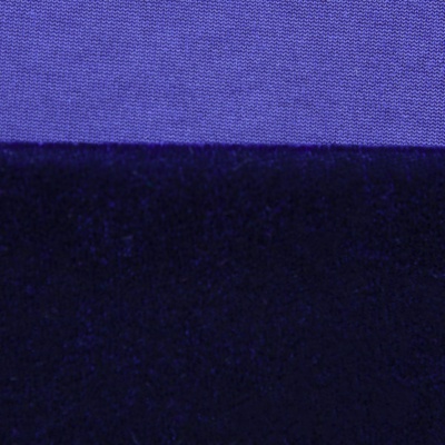 Бархат стрейч №14, 240 гр/м2, шир.160 см, (2,6 м/кг), цвет т.синий - купить в Мурманске. Цена 748.44 руб.