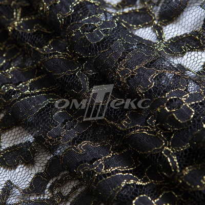 Кружевное полотно XD LACE 1-4, 80 гр/м2, шир.150см, цвет чёрный - купить в Мурманске. Цена 245.94 руб.