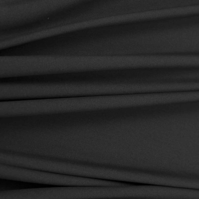 Костюмная ткань с вискозой "Рошель", 250 гр/м2, шир.150см, цвет чёрный - купить в Мурманске. Цена 438.12 руб.