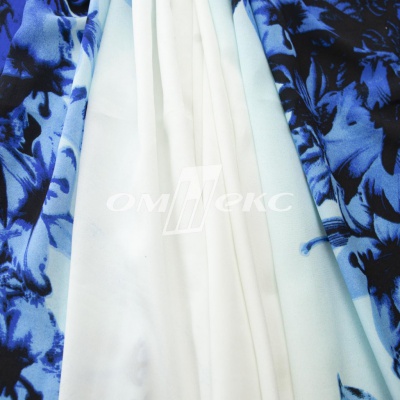 Плательная ткань "Фламенко" 19.1, 80 гр/м2, шир.150 см, принт растительный - купить в Мурманске. Цена 241.49 руб.