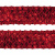 Тесьма с пайетками 3, шир. 35 мм/уп. 25+/-1 м, цвет красный - купить в Мурманске. Цена: 1 308.30 руб.